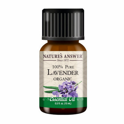 Nature's Answer, Pure Organic Essential Oil Lavender, 0.5 Oz Nature's Answer