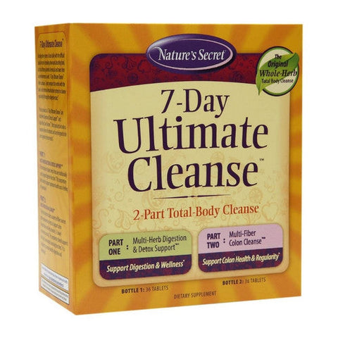 Nature's Secret, 7-Day Ultimate Cleanse 2-Part Total Body Cleanse, 1 Kit Nature's Secret
