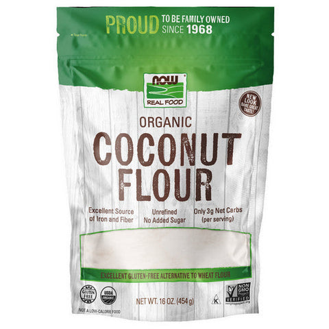 Now Foods, Organic Coconut Flour, 16 oz Now Foods