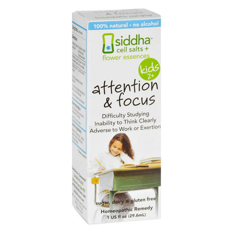 Sidda Flower Essences, Attention & Focus For Kids, 1 Oz Sidda Flower Essences