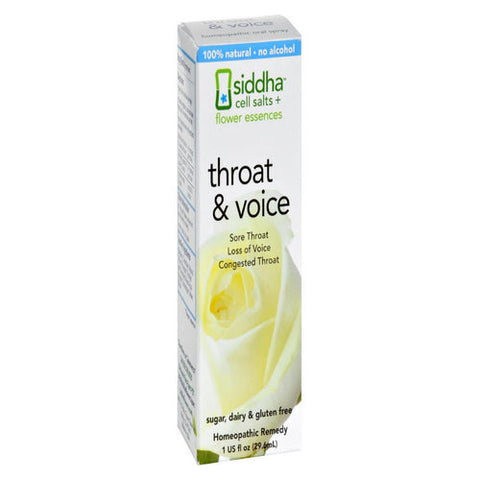 Sidda Flower Essences, Cells Salts + Flower Essences - Throat & Voice, 1 Oz Sidda Flower Essences