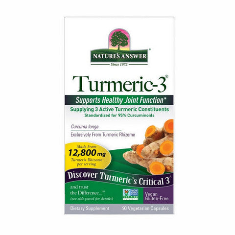 Nature's Answer, Turmeric 3, 12,800 Mg, 90 Veg Caps Nature's Answer
