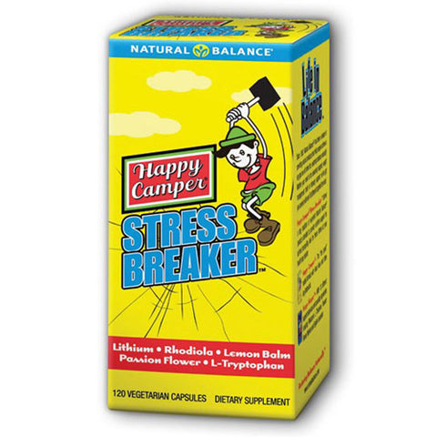 Natural Balance (Formerly known as Trimedica), Happy Camper Stress Breaker, 120 Veg Caps Natural Balance (Formerly known as Trimedica)