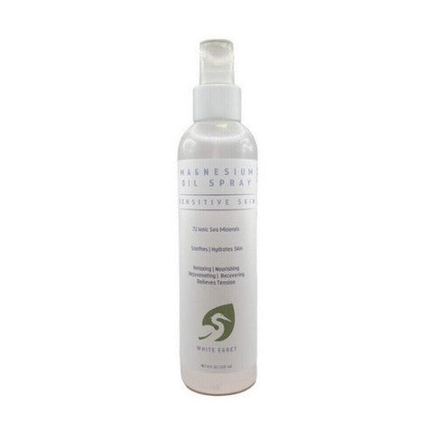 White Egret, Magnesium Spray For Sensitive Skin, 8 Oz White Egret