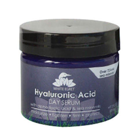 White Egret, Hyaluronic Acid Day Serum, 2 Oz White Egret