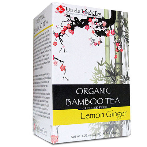 Uncle Lees Teas, Organic Bamboo Tea, Lemon Ginger 18 Bags Uncle Lees Teas