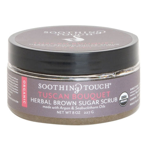 Soothing Touch, Herbal Brown Sugar Scrub, Tuscan Bouquet 8 oz Soothing Touch