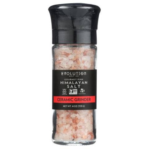 Evolution Salt, Himalayan Gourmet Salt, Grinder 4 oz Evolution Salt
