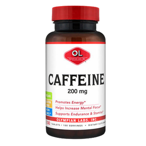 Olympian Labs, Caffeine, 200 mg, 100 Tabs Olympian Labs