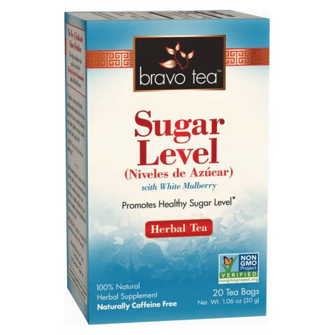 Bravo Tea, Sugar Level Herbal Tea With White Mulberry, 20 Bags Bravo Tea