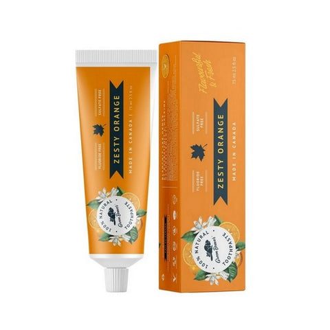 Green Beaver, Natural Toothpaste Zesty Orange, Zesty Orange 2.5 fl oz Green Beaver