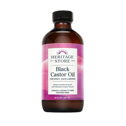 Heritage Store, Black Castor Oil, 8 fl oz Heritage Store