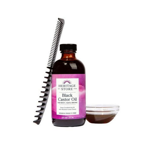 Heritage Store, Black Castor Oil, 8 fl oz Heritage Store