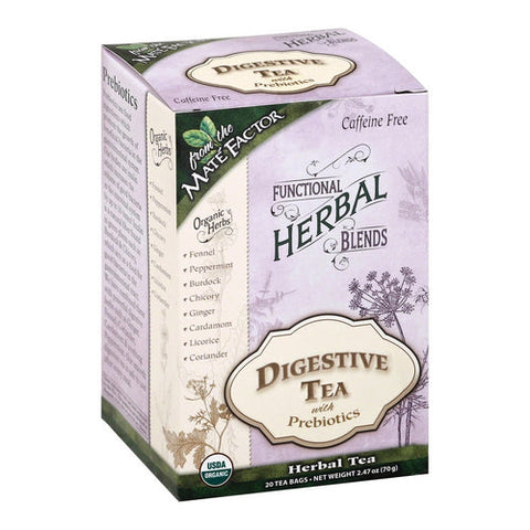 The Mate Factor, Digestive Tea with Prebiotics, 20 Count The Mate Factor