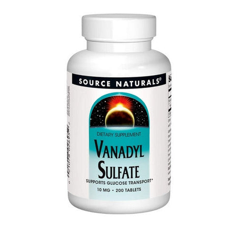 Source Naturals, Vanadyl Sulfate, 10 mg, 200 Tabs Source Naturals