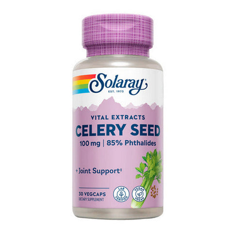 Solaray, Celery Seed Extract, 100 mg, 30 Caps Solaray