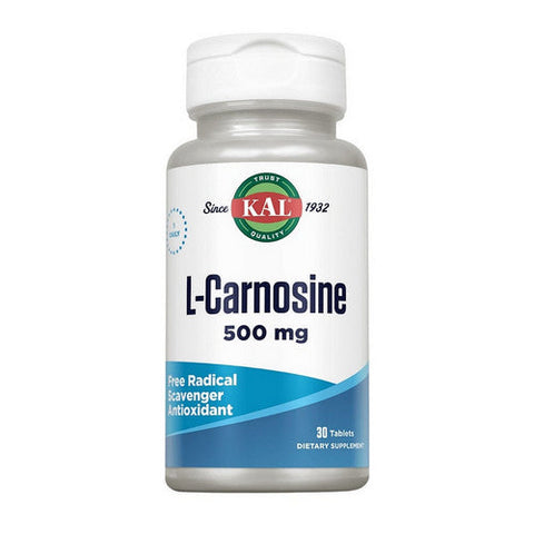 Kal, L-Carnosine, 500 mg, 30 Tabs Kal
