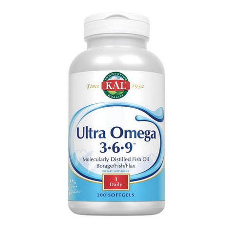 Kal, Ultra Omega 3-6-9, 200 Softgels Kal
