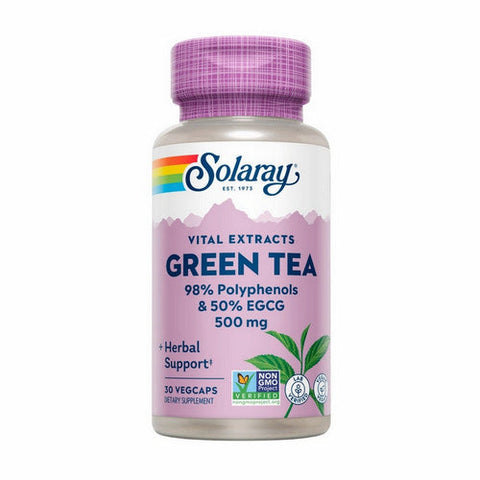 Solaray, Green Tea Extract, 500 mg, 30 Caps Solaray