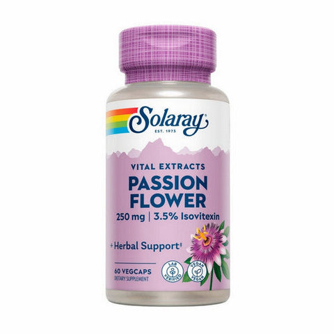 Solaray, Passion Flower Extract, 250 mg, 60 Caps Solaray