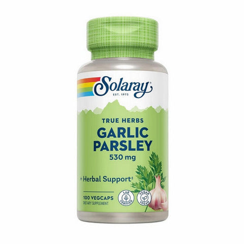 Solaray, Garlic & Parsley, 530 mg, 100 Caps Solaray