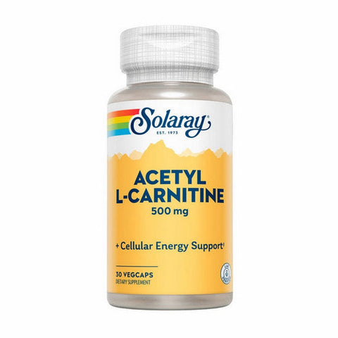 Solaray, Acetyl L-Carnitine, 500 mg, 30 Caps Solaray