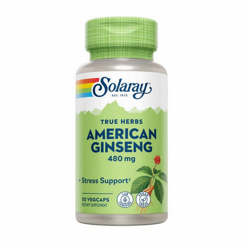 Solaray, American Ginseng, 480 mg, 50 Caps Solaray