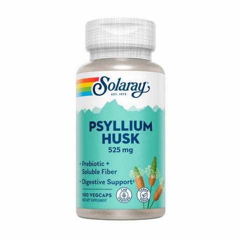 Solaray, Psyllium Husk, 525 mg, 100 Caps Solaray