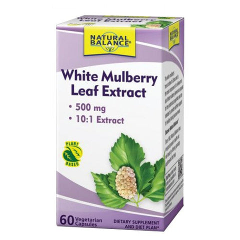 Natural Balance, White Mulberry Leaf Extract, 500 mg, 60 Caps Natural Balance