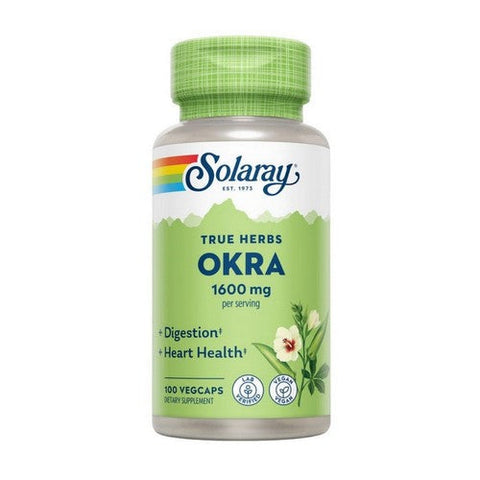 Solaray, True Herbs Okra, 400 mg, 100 Caps Solaray