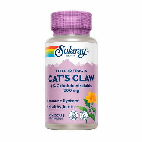 Solaray, Cat's Claw Bark Extract, 200 mg, 30 Caps Solaray