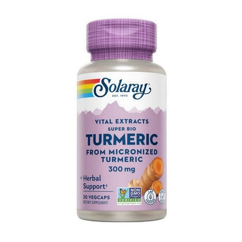 Solaray, Vital Extracts Super Bio Turmeric, 300 Mg, 30 Veg Caps Solaray
