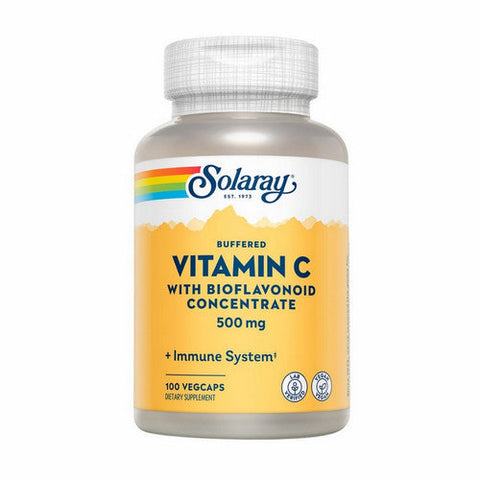 Solaray, Vitamin C With Bioflavanoids Concentrate, 500 mg, 100 Caps Solaray