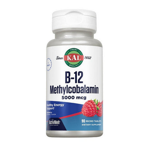Kal, Ultra B-12 Methylcobalamin ActivMelt, 5,000 mcg, 90 Tabs Kal