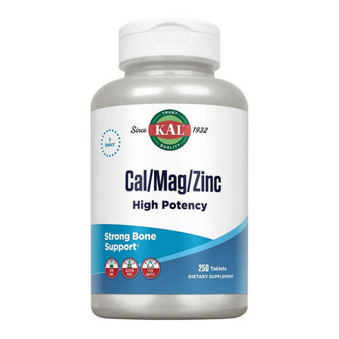 Kal, Cal/Mag/Zinc High Potency, 250 Tabs Kal