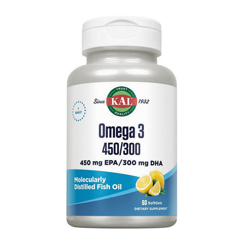 Kal, Omega 3 450/300, 60 Softgels Kal