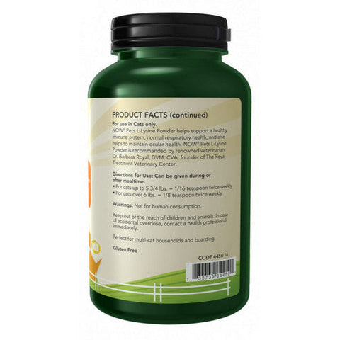 Now Foods, L-Lysine for Cats, 8 oz Now Foods