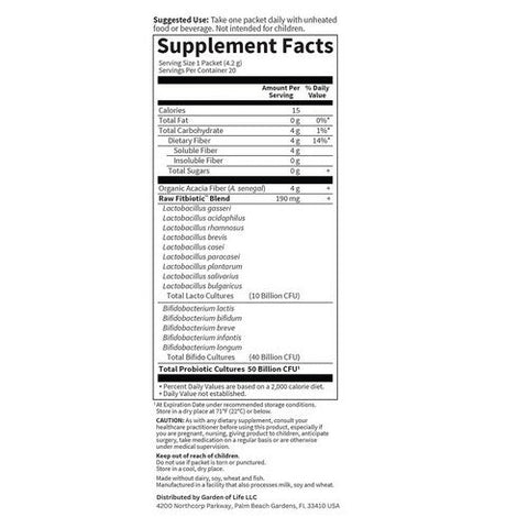 Garden of Life, Dr. Formulated Probiotics Fitbiotic, 20 Packets Garden of Life