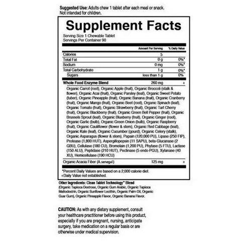 Garden of Life, Dr. Formulated Enzynes Organic Digest+, Tropical Fruit 90 Chews Garden of Life