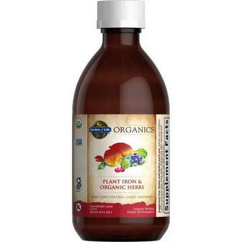 Garden of Life, Plant Iron & Organic Herbs, Cranberry-Lime 8 oz Garden of Life