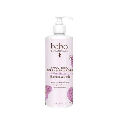 Babo Botanicals, Smoothing Shampoo & Wash, Berry & Primrose Oil 16 oz Babo Botanicals