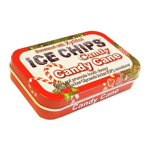 Ice Chips Candy, Hand Craftted Candy Tin Candy Cane, Candy Cane 1.76 oz Ice Chips Candy