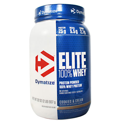 Dymatize, Elite Whey Protein, Cookies & Cream 2lbs Dymatize