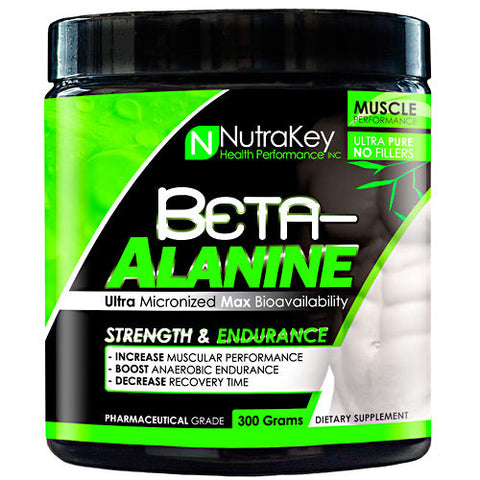 Nutrakey, BETA ALANINE, Unflavored 300 grams Nutrakey