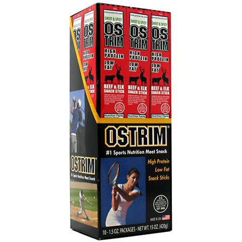 Ostrim Natural, BEEF/ELK STICK, Sweet & Spicy 10 / 1.5 oz Ostrim Natural