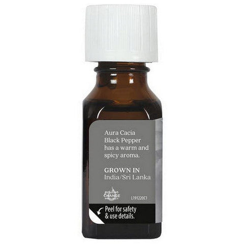 Aura Cacia, Essential Oil, Black Pepper .50 Oz Aura Cacia