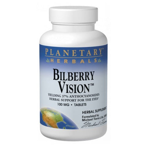 Planetary Herbals, Bilberry Vision, 120 Tabs Planetary Herbals