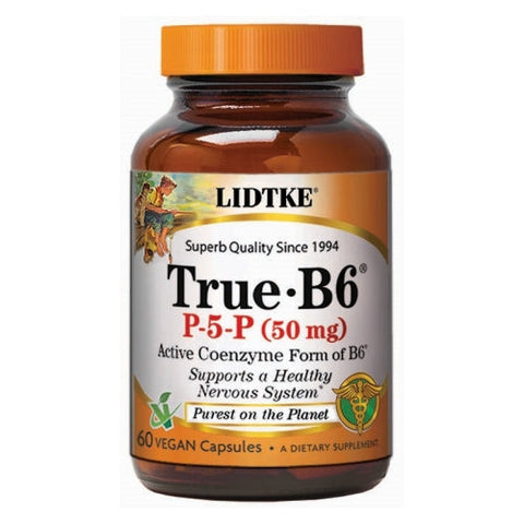 Lidtke, True B6, 50 mg, 60 Caps Lidtke