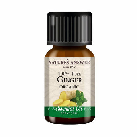 Nature's Answer, Pure Organic Essential Oil Ginger, 0.5 Oz Nature's Answer