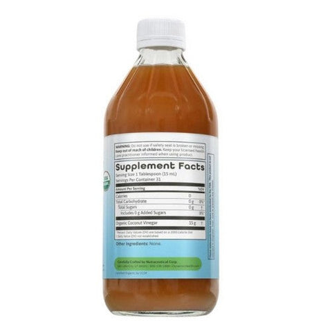 Dynamic Health Laboratories, Coconut Vinegar with Mother Certified Organic, 16oz Dynamic Health Laboratories